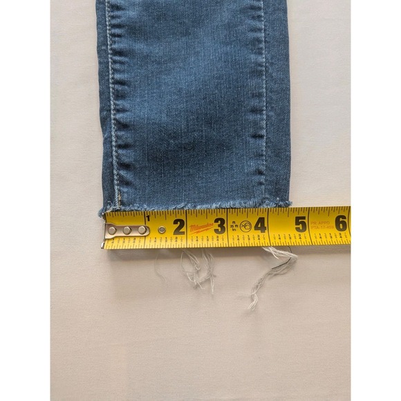 Levi's 710 Super Skinny Jeans Women's 28 Medium Wash Distressed Raw Hem - Picture 2 of 14